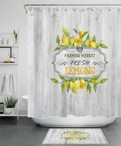 Funny Words Highland Cow Shower Curtain for Whimsical Farmhouse Bathroom Decor