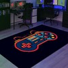 Game Room Themed Area Rugs - Personalized Gaming Rug for Boys Room - Controller Design Carpet in Full Sizes M18