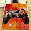 Gaming Room Decor for Teenage Boys, Personalized Video Game Fleece Blanket for a Cozy and Personalized Space