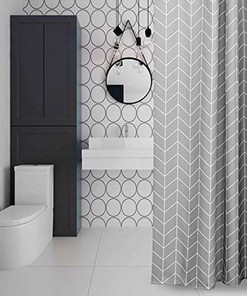 Geometric Pattern Shower Curtain Home Decor