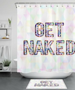 Geometric Shapes and Patterns Shower Curtain for Bathroom Decor - Bathroom Decor