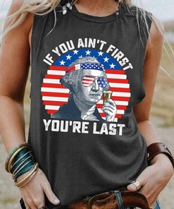 George Washington 4th of July T-Shirt - Celebrate Independence Day in Presidential Style