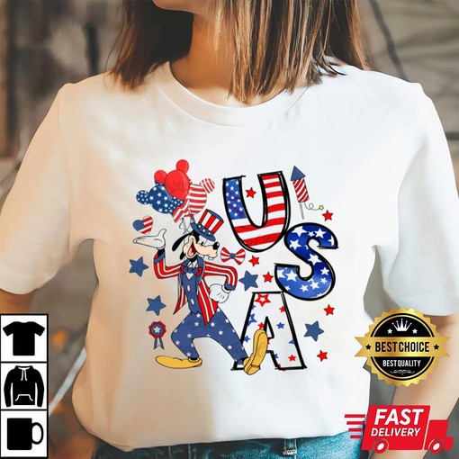 Goofy 4th Of July Tee for Family Vacation in USA - Image 3