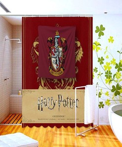 Gryffindor House Harry Potter Shower Curtain - Bold Bathroom Decor