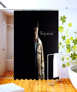 Harry Potter Sorting Hat and Houses Shower Curtain - Bathroom Accessory