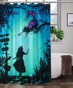 Hasenciv Cartoon Style Cute Shower Curtain - Fun Bathroom Decor.