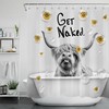 Highland Cow Sunflower Bubbles Shower Curtain for a Playful Bathroom