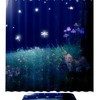 Light Dragonfly Flowers Bathroom Shower Curtain - Waterproof Fabric