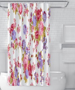 Little Vintage Rose Bouquet Shower Curtain, Stall Size for Home and Hotel Bathroom Decor