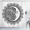 Mandala Moon Bohemian Shower Curtain - Astrology Bathroom Decor