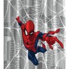 Marvel Spiderman City Web Shower Curtain, Dynamic Kids Bathroom Decor with Superhero ThemeBath Curtain