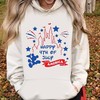 Mickey Castle Disney Style 4th Of July Tee with Patriotic Design