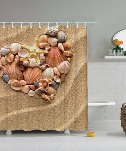 Ocean Conch Shower Curtain for Your Beachy Bathroom Decor