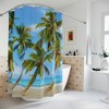Ocean Escape Beach Shower Curtain for Modern Bathroom Decor