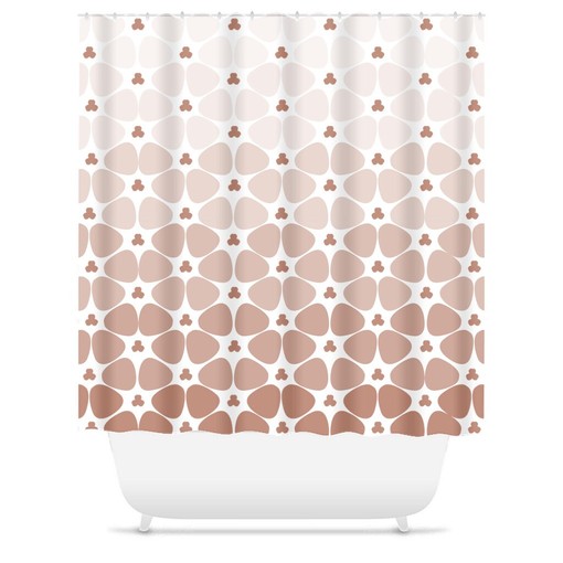 Ombre Floral Burst Shower Curtain for Minimalist Bathroom Decor - Image 3