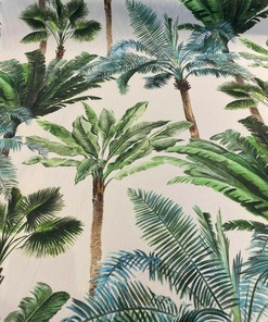 Palms Collection Leaves Cotton Drapery Upholstery Fabric