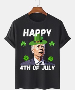 Patriotic Biden and St. Patrick's Day T-Shirt - Celebrate Independence Day with Fun and Laughter