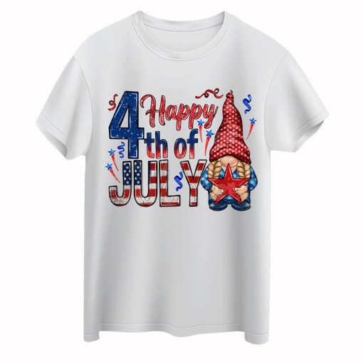Patriotic Gnome Independence Day T-Shirt for All Ages - Image 2