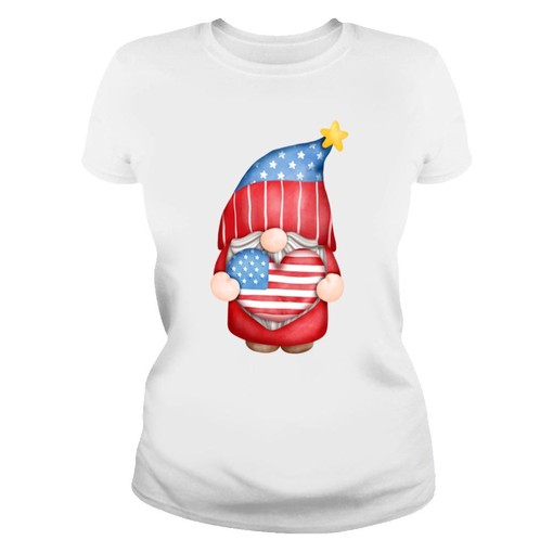 Patriotic Gnome and 4th Of July T-Shirt with Festive Design - Image 4