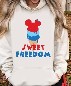 Patriotic Mickey Mouse 4th Of July Tee with Firework and Popsicle Design