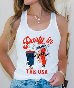 Patriotic Party in the USA 4th of July Shirt - Celebrate Independence Day with Festive Fashion