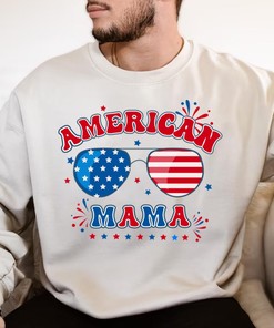 Patriotic T-Shirt for American Mama and Her Family on July 4th