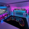 Personalized Gaming Rug for Boys Room - Game Controller Area Rug in Full Sizes - Perfect for Home Decoration M15