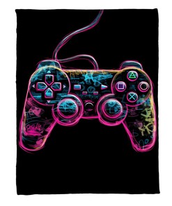Personalized Video Game Rug for Boys, Custom Gaming Fleece Blanket for Cozy Nights in