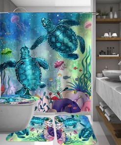 Pink Flamingo Shower Curtain with Contour for Fun Bathroom Decoration