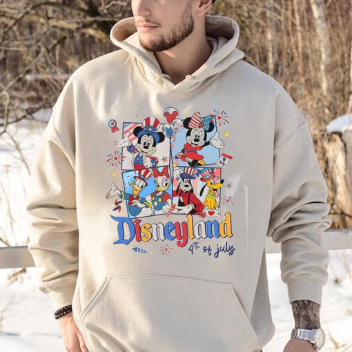 Retro Mickey and Friends 4th Of July 2023 Tee for Disney Lovers