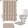 Romantic Rose Theme Shower Curtain for a Valentineâ€™s Bathroom Decor