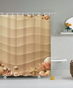 Seashell Conch Shower Curtain for Your Beachy Bathroom Decor