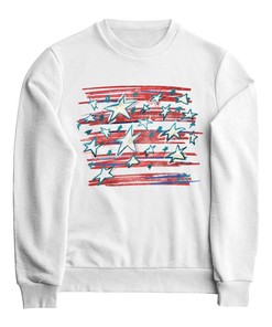 Stars and Stripes Glitter Patriotic T-Shirt for Men on 4th of July