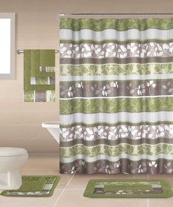 Stylish Geometric Fabric Shower Curtain Bathroom Decor