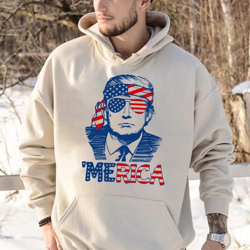 Trump Republican Patriotic T-Shirt with Funny 4th Of July Design