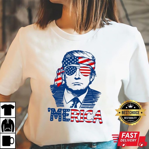 Trump Republican Patriotic T-Shirt with Funny 4th Of July Design - Image 3
