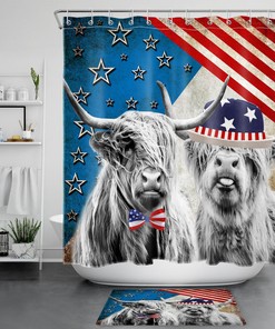 Veterans Independence Day Shower Curtain - Home Decor for Your Bathroom