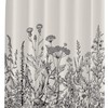Victorian Vintage Floral Shower Curtain - Abstract Design with Colorful Flowers and Nature Theme for Bathroom