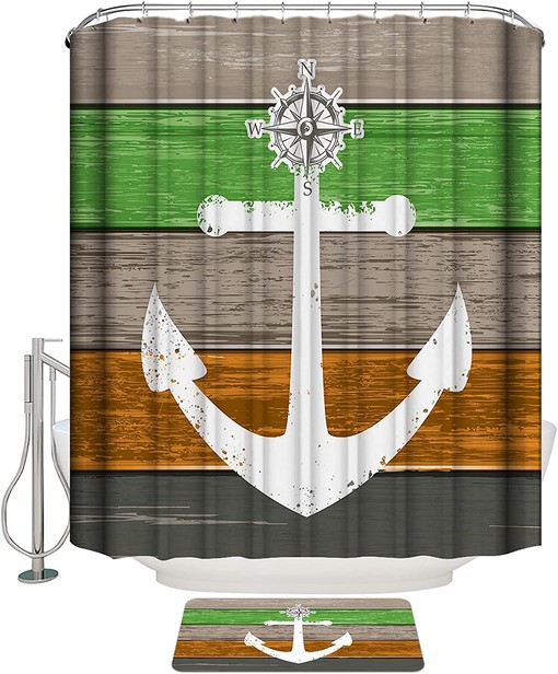 Vintage Summer Farm Barn Shower Curtain Bathroom Decor