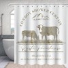 Western Cowboy Hay Shower Curtain, American Country Theme Bathroom Decor