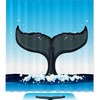 Whale Tail Waterproof Fabric Shower Curtain for Bathroom - Bathroom Accessories