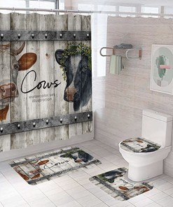 Wolf Bathroom Shower Curtain Cover for Rustic Decoration