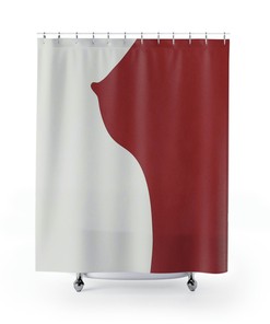 Women's Shape Boho Modern Shower Curtain for Bathroom Decor