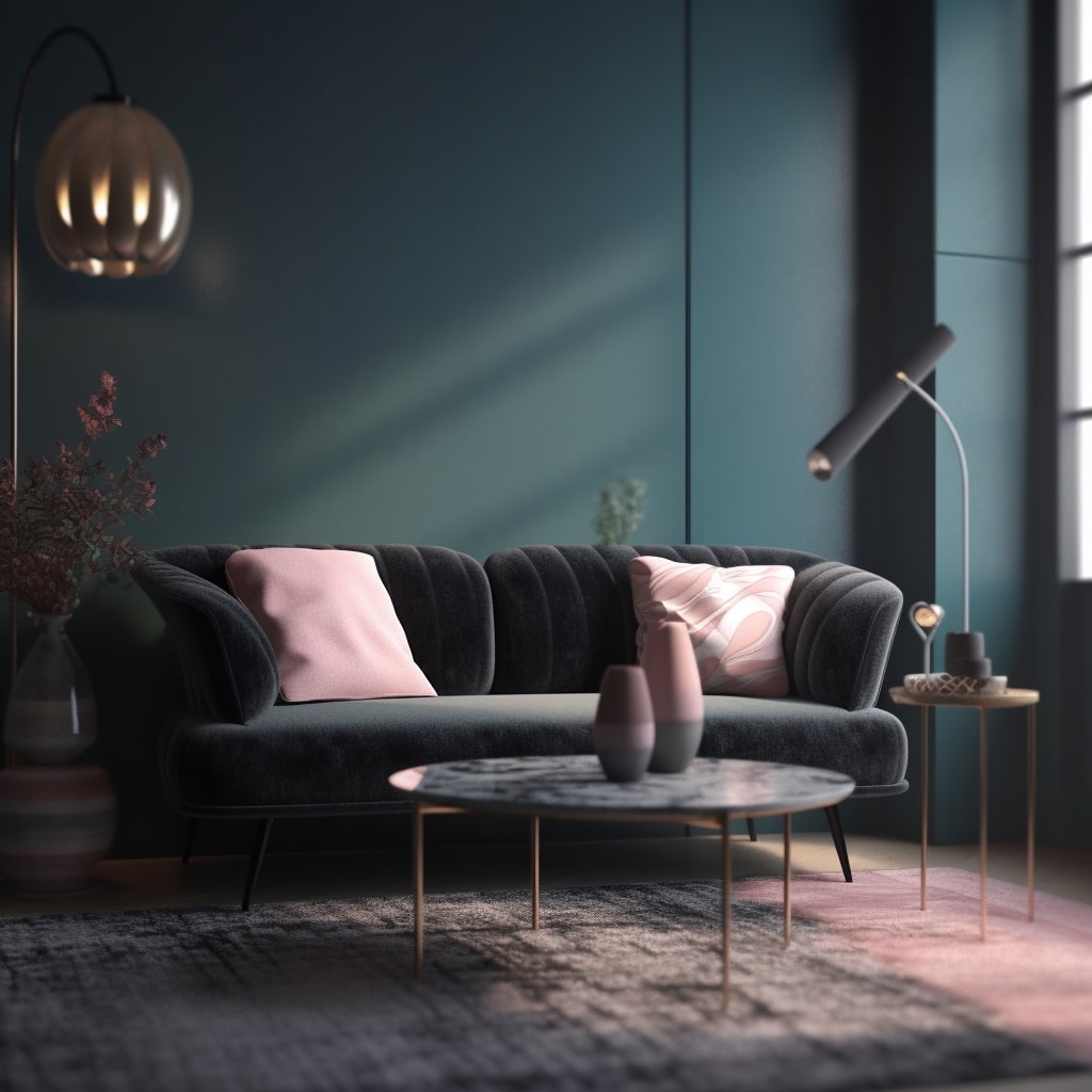 Pastel Is The Answer For What Colors Go With A Black Sofa