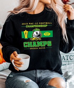 2019 Pac 12 Football Championship Champs Oregon Ducks Fans Gift Organic Unisex T-Shirt - University of Oregon Tee