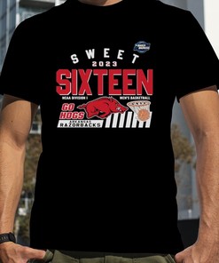 2023 Sweet 16 NCAA Division I Men's Basketball Matchup: Arkansas Razorbacks Shirt