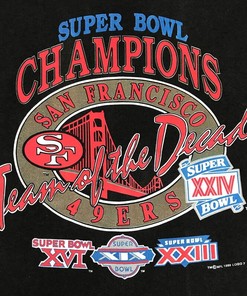 49ers Super Bowl Champion Set - Vintage Style Logo Crewneck, T-Shirt, Sweatshirt - Fan Gifts