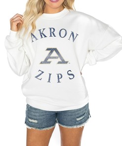 Akron Zips Gameday Couture Good Vibes Premium Drop Shoulder Sweatshirt