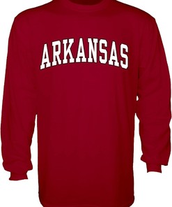 Arching Team Color T-Shirt Collection for Arkansas Razorbacks - Hoodie, Sweatshirt, T-Shirt, Fan Gift