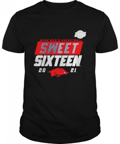 Arkansas Razorbacks 2021 NCAA Men's Basketball Sweet Sixteen Shirt